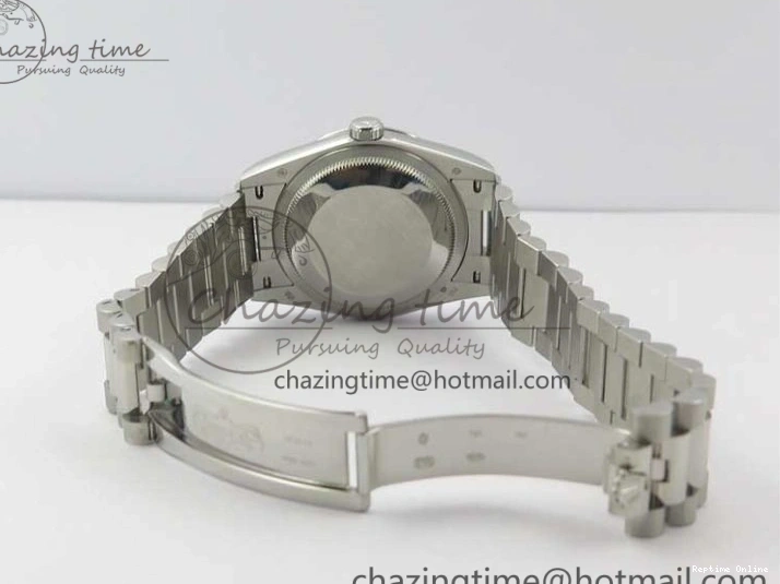 1218 Day-Date 36 SS 128239 Bp Maker Best Edition Black Dial on President Bracelet TimelessDesign 3151